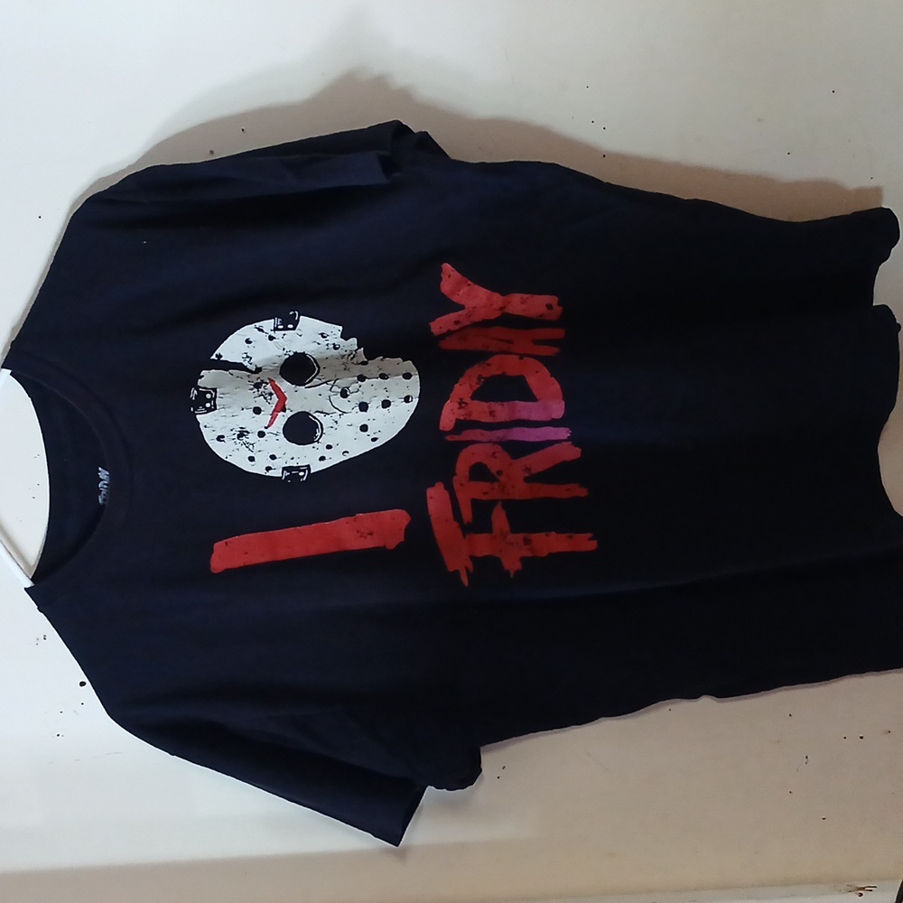 Friday the 13th mens shirt 'I love Fridays' L